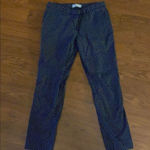 🔹Navy Blue & White Polka Dot Pants 👖